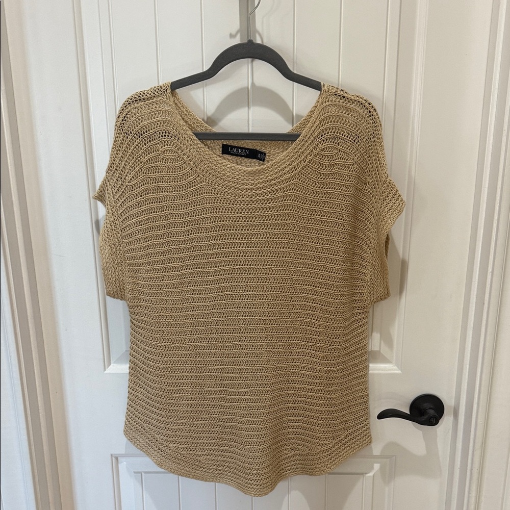 Ralph Lauren Women's Beige Knit Sweater